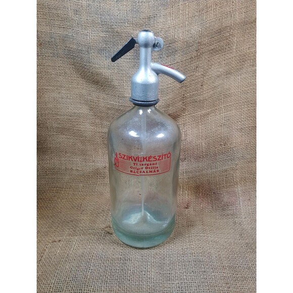 Vintage Glass Seltzer Bottle // Collectable Barware - Picture 1 of 10